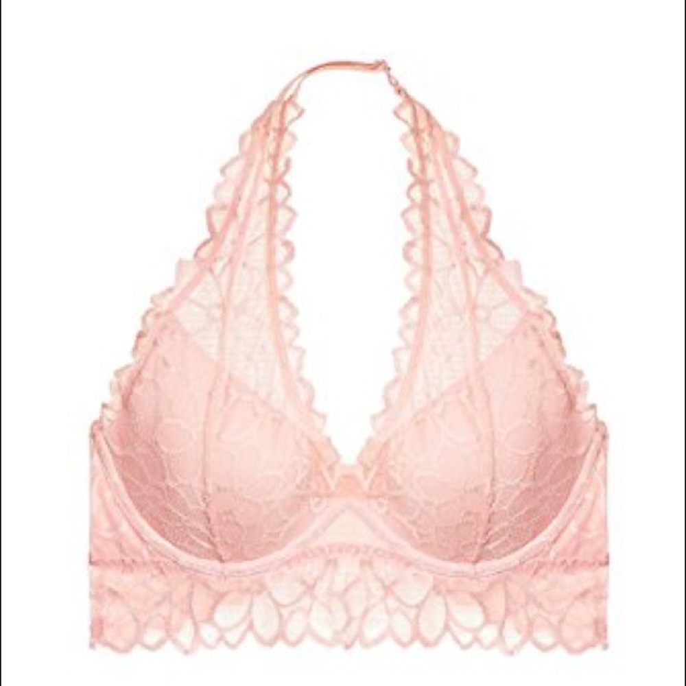Light pink floral bralette